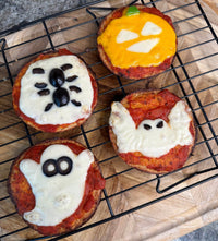 Spooky Halloween Mini Pizzas for the Whole Family