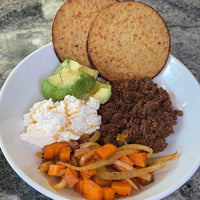 Viral High-Protein Ground Beef, Sweet Potato & Cottage Cheese Bowl