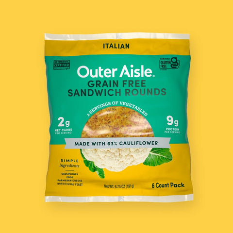 Outer Aisle Broccoli Sandwich Rounds by Outer Aisle - Exclusive Offer at  $7.99 on Netrition